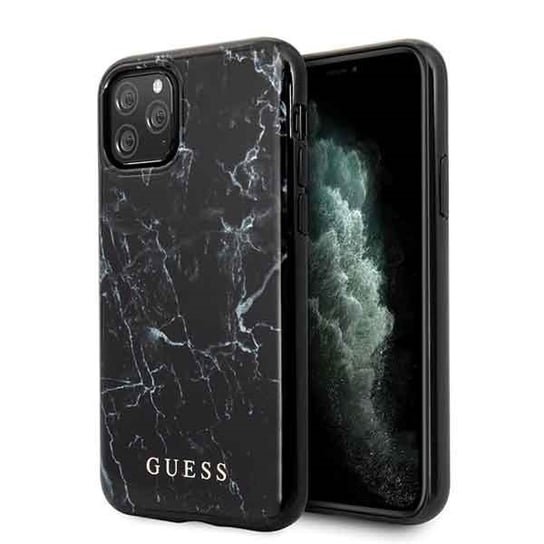 Oryginalne Etui Guess do iPhone 11 Pro czarny Marble GUESS