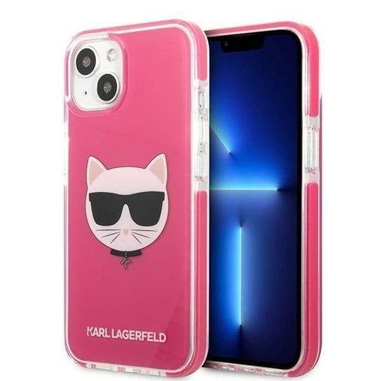 Oryginalne Etui Iphone 13 Mini Karl Lagerfeld Hardcase Choupette Head (Klhcp13Stpecpi) Różowe Karl Lagerfeld