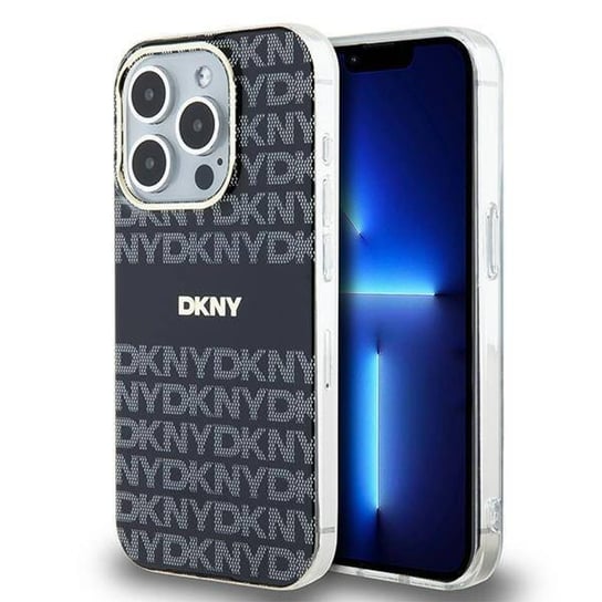 Oryginalne Etui IPHONE 13 PRO DKNY Hardcase IML Mono & Stripe MagSafe (DKHMP13LHRHSEK) czarne Inna marka