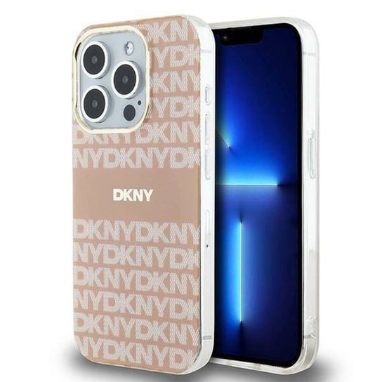 Oryginalne Etui IPHONE 13 PRO DKNY Hardcase IML Mono & Stripe MagSafe (DKHMP13LHRHSEP) różowe Inna marka