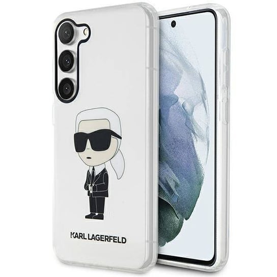 Oryginalne Etui SAMSUNG GALAXY S23+ Karl Lagerfeld Hardcase Ikonik (KLHCS23MHNIKTCT) transparentne Karl Lagerfeld