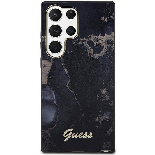 Oryginalne Etui Samsung Galaxy S23 Ultra Guess Hardcase Golden Marble Collection (Guhcs23Lhtmrsk) Czarne GUESS