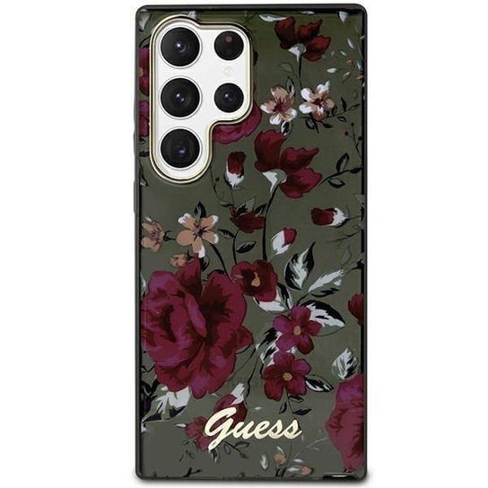 Oryginalne Etui Samsung Galaxy S23 Ultra Guess N°3 Flower Collection (Guhcs23Lhcfwsa) Zielone GUESS