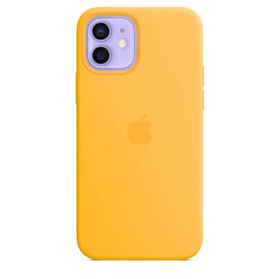 Oryginalne etui silikonowe Apple iPhone 12, 12 Pro Sunflower Apple