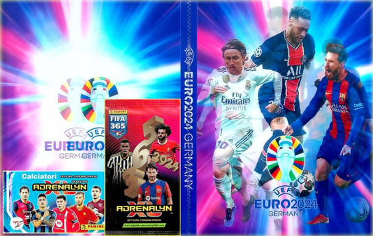 ORYGINALNE KARTY PANINI x12 FIFA 365 + DUŻY ALBUM PIŁKARSKI XXL EURO 2024 Inna marka