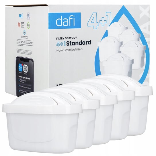 Oryginalny filtr do wody Dafi Unimax do dzbanek filtrujący Dafi - 5 sztuk Dafi