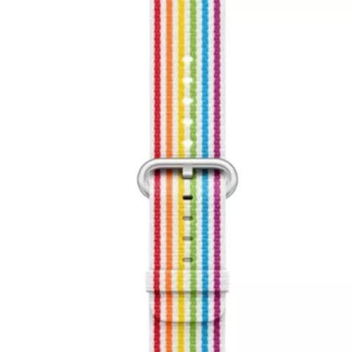 Oryginalny Pasek Apple Watch 42mm Pride Edition Woven Nylon w zaplombowanym opakowaniu Apple