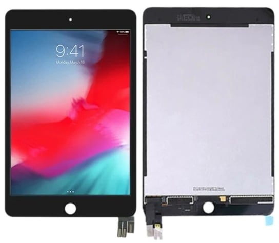 Oryginalny wyświetlacz LCD + ekran dotykowy Apple iPad Mini 5 (2019) A2124 A2126 A2133 (Regenerowany) Czarny Tradebit