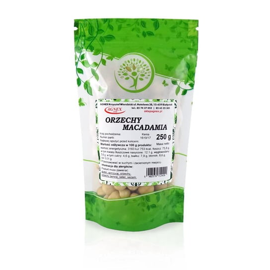 Orzechy macadamia 250 g Agnex