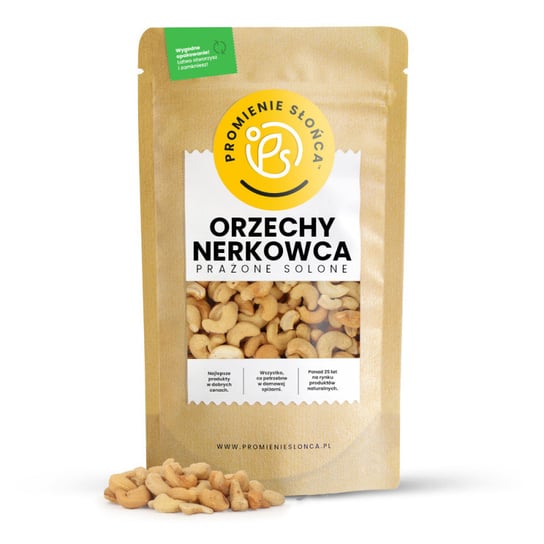 Orzechy nerkowca prażone solone 500 g PROMIENIE SŁOŃCA
