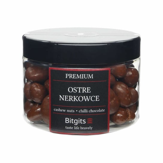 Orzechy nerkowca w belgijskiej czekoladzie z chili XL- Ostre nerkowce Bitgits