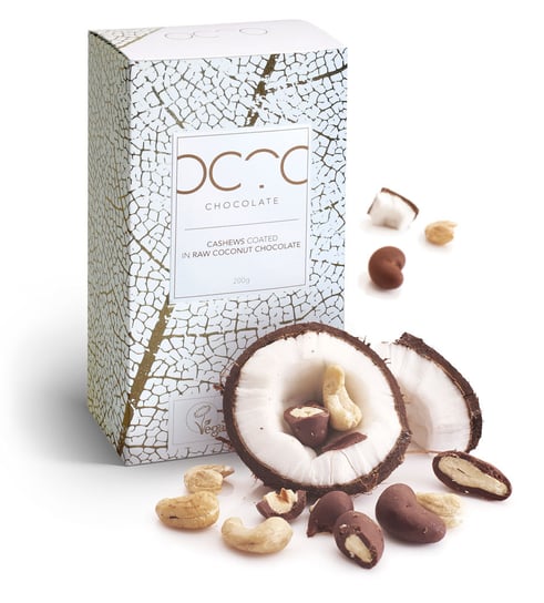 Orzechy Nerkowca w wegańskiej czekoladzie kokosowej RAW  OCTO 200g - BIO SuroVital