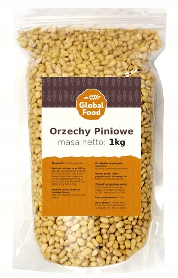 ORZECHY PINIOWE PINI CEDROWE GLOBAL FOOD 1kg 1000g Inny producent