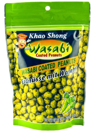 Orzeszki ziemne z wasabi, torebka 140g - Khao Shong Khao Shong