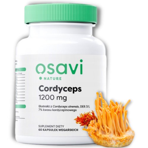 Osavi, Cordyceps maczużnik 1200 mg, Suplement diety, 60 kaps. Inna marka