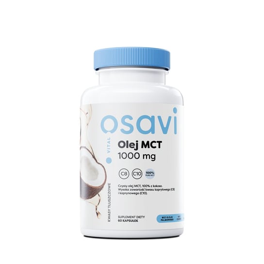 Osavi Olej MCT 1000 mg Suplement diety, 60 kaps. Osavi