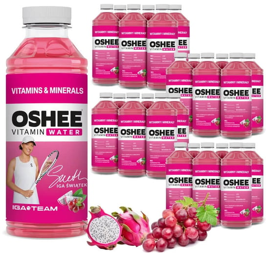 OSHEE Vitamin Water Witaminy i Minerały 555 ml x24 Oshee