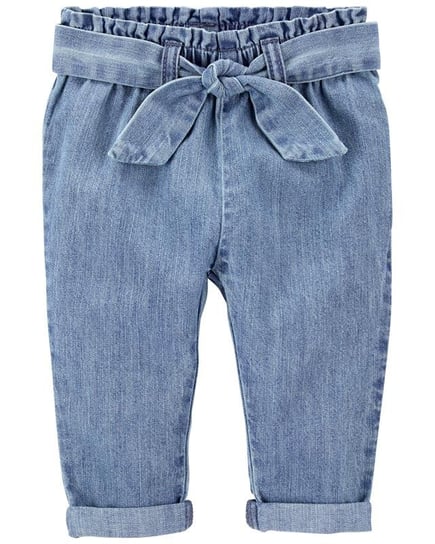 OSHKOSH - Spodnie jeansowe z talią Paperbag OSHKOSH