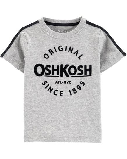 OSHKOSH - T-shirt Logo popielaty OSHKOSH