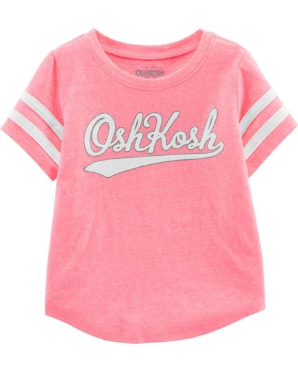 OSHKOSH - T-shirt z LOGO różowy OSHKOSH