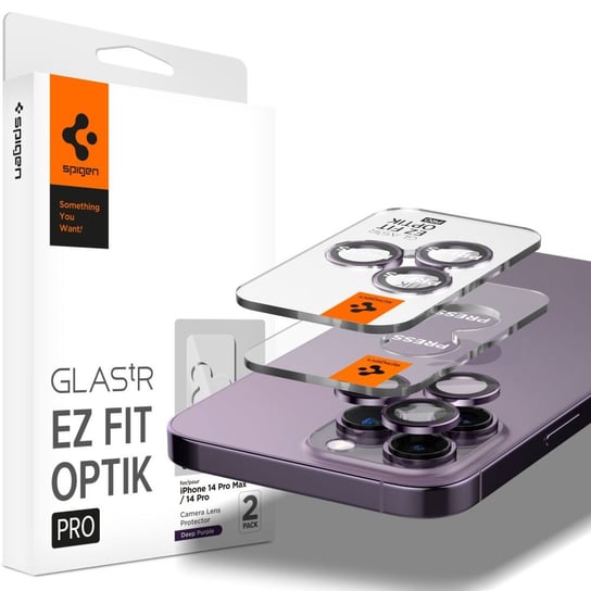 Osłona Aparatu Spigen Optik.Tr ”Ez Fit” Camera Protector 2-Pack Iphone 14 Pro / 14 Pro Max Deep Purple Spigen