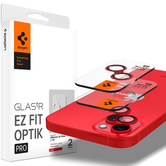 Osłona Aparatu Spigen Optik.Tr Ez Fit Camera Protector - Apple Iphone 14 / 14 Plus (2 Szt.) (Red) Spigen