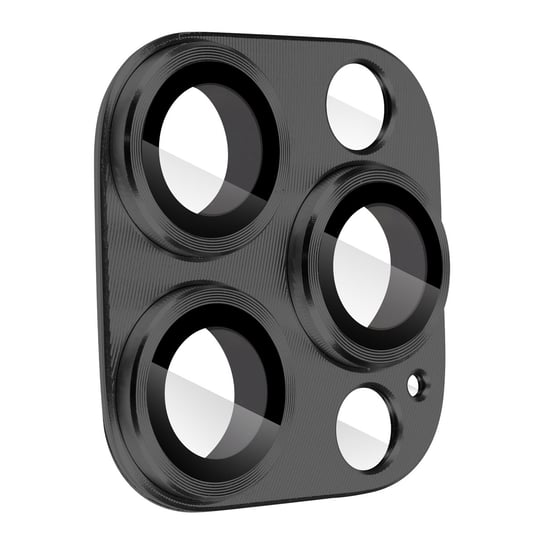 Osłona aparatu ze szkła hartowanego iPhone 14 Pro/14 Pro Max Stop aluminium w kolorze czarnym Avizar
