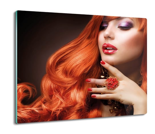 osłona do kuchenki druk Kobieta włosy rude 60x52, ArtprintCave ArtPrintCave