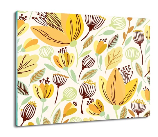 osłona do kuchenki druk Kwiaty liście wzór 60x52, ArtprintCave ArtPrintCave