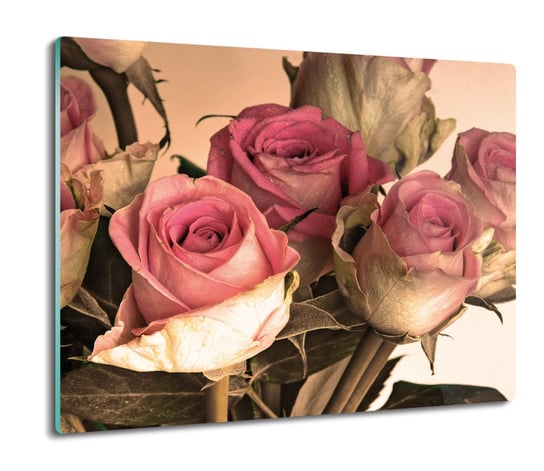 osłona do kuchenki szklana Róże suche wazon 60x52, ArtprintCave ArtPrintCave