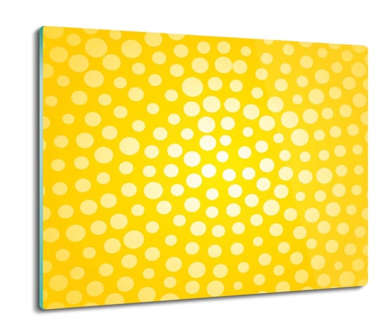 osłona do kuchenki szklana Żółte kropki wzór 60x52, ArtprintCave ArtPrintCave
