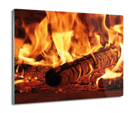 osłona do płyty indukcyjnej Ogień drewno żar 60x52, ArtprintCave ArtPrintCave
