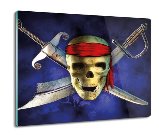 osłona do płyty indukcyjnej Pirat czaszka 60x52, ArtprintCave ArtPrintCave
