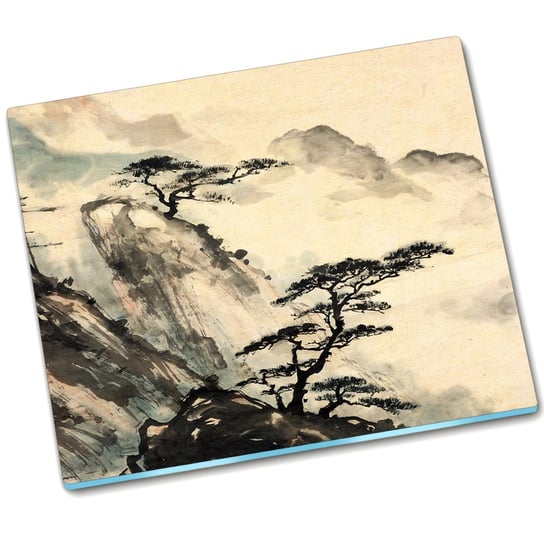 Osłona kuchenna deska Chiński krajobraz - 60x52 cm Tulup