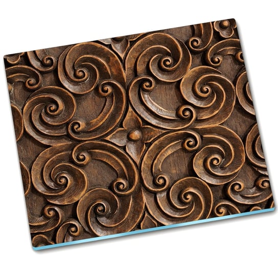 Osłona kuchenna deska Drewniany ornament - 60x52 cm Tulup