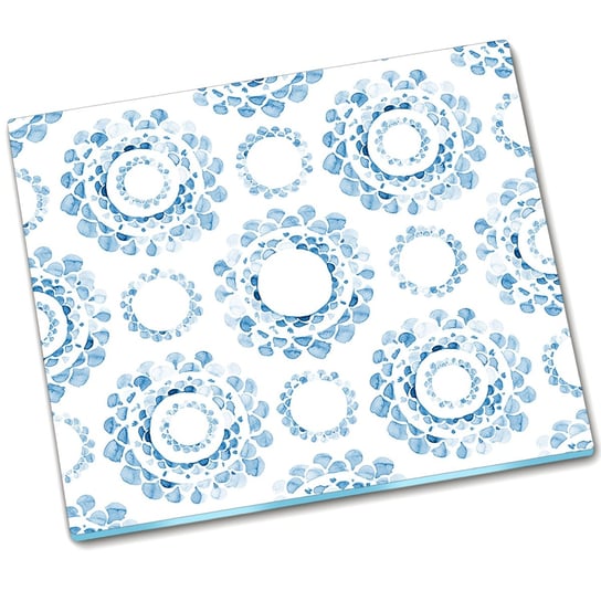 Osłona kuchenna deska Niebieski ornament - 60x52 cm Tulup