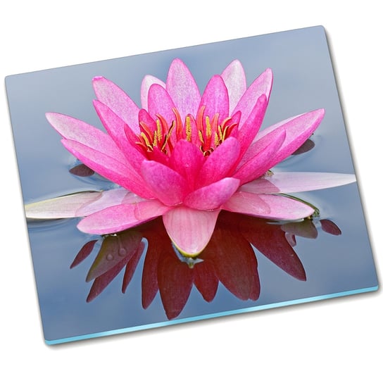 Osłona kuchenna deska Różowa lilia wodna - 60x52 cm Tulup