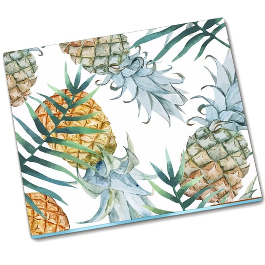 Osłona kuchenna deska szklana Ananasy - 60x52 cm Tulup