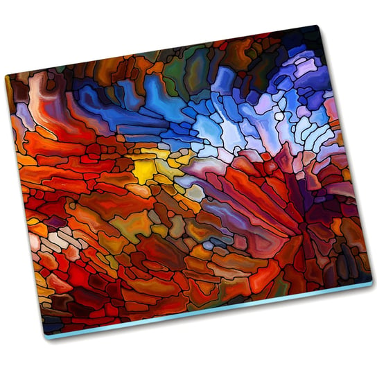 Osłona kuchenna deska szklana Witraż - 60x52 cm Tulup