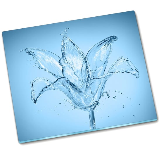 Osłona kuchenna deska szklana Wodny kwiat - 60x52 cm Tulup