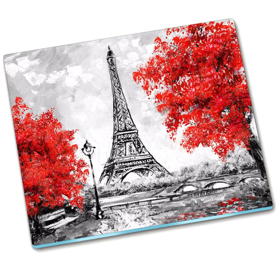 Osłona kuchenna deska Wieża Eiffla Paryż - 60x52 cm Tulup