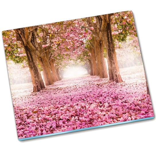 Osłona kuchenna Różowe kwiaty Drzewa - 60x52 cm Tulup
