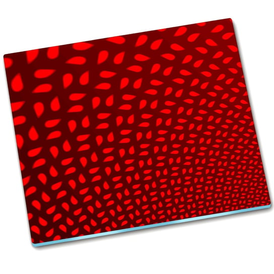 Osłona kuchenna szklana Czerwone płatki - 60x52 cm Tulup
