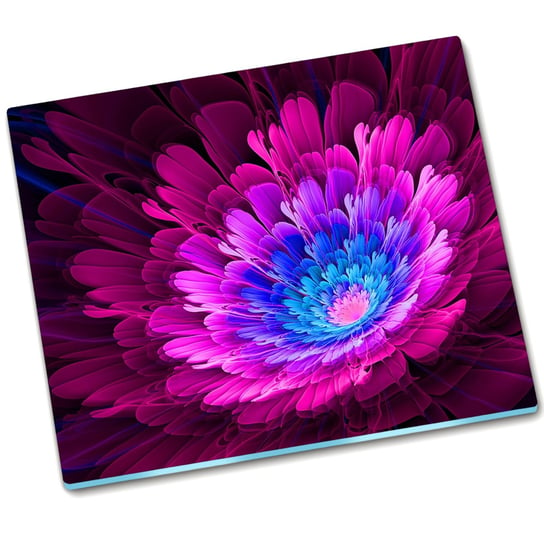 Osłona kuchenna szklana Fraktalny kwiat - 60x52 cm Tulup