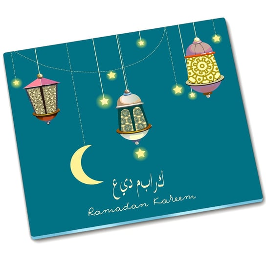 Osłona kuchenna szklana Ramadan Kareem - 60x52 cm Tulup