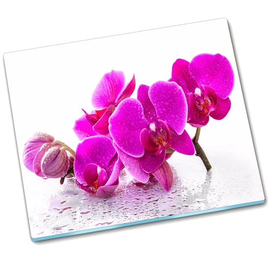 Osłona kuchenna szklana Różowa orchidea - 60x52 cm Tulup