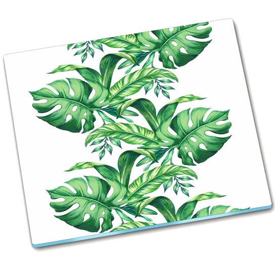 Osłona kuchenna szklana Zielone liście - 60x52 cm Tulup