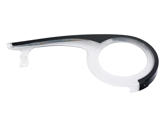 Osłona łańcucha PUMA 48/170 SW PC przeźroczysto czarna  z wycięciem przerz. Romet