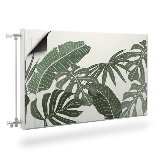 Osłona MAGNETYCZNA Kaloryfera Tropikalne Liście MONSTERA Rośliny 100cm x 60cm Muralo