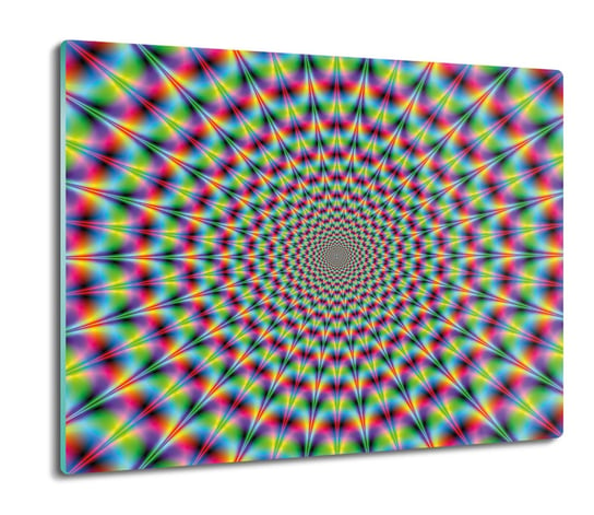 osłona na indukcję druk Słońce iluzja 3D 60x52, ArtprintCave ArtPrintCave